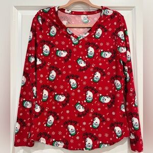 No Boundaries Santa Long Sleeve Top